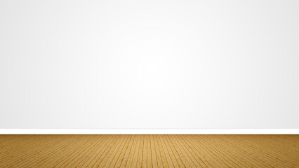 Concept or conceptual vintage or grungy brown background of natural wood or wooden old texture floor as a retro pattern layout on white. A 3d illustration metaphor to time, material, emptiness,  age 