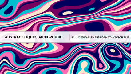 Abstract Liquid Background in futuristic neon color combination