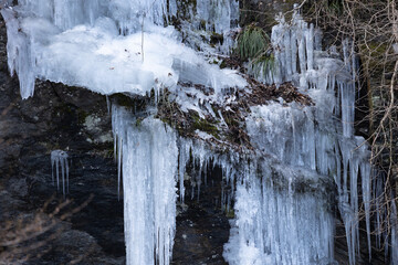 凍った氷の世界