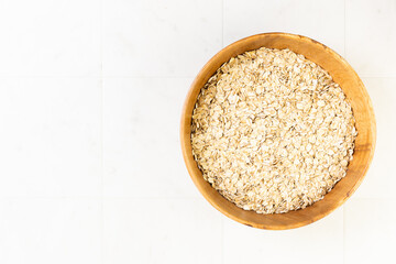 ボウルに盛られたオートミール