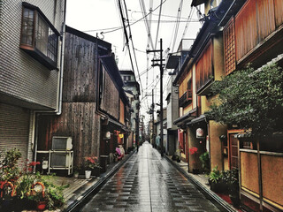 
View from an old alley in Kyoto