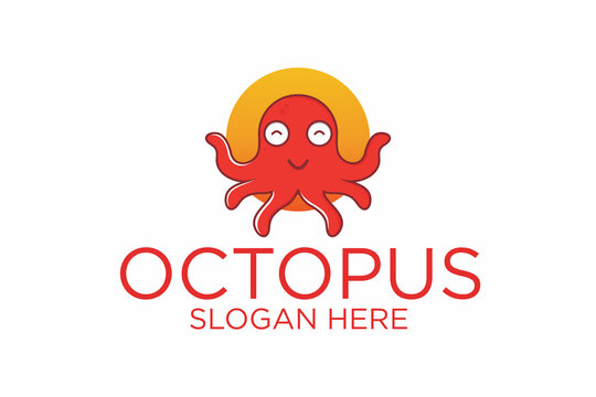 octopus logo. premium vector