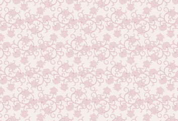 花唐草(ピンクベージュ)