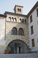 Fototapeta na wymiar Bergamo, Chiesa di San Michele al Pozzo Bianco