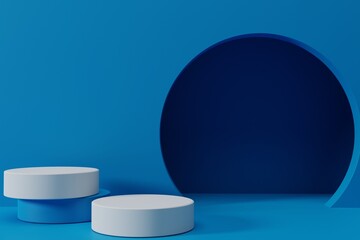 abstract 3d rendering background with podium for product mockup