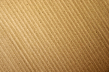 Close up of brown cardboard texture. Seamless carton background from paper box