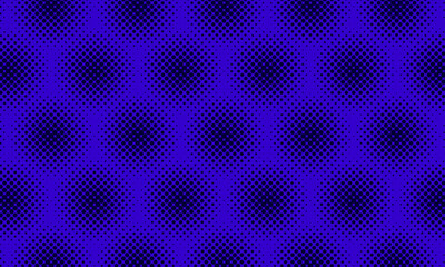 Bright blue pattern with dark circles