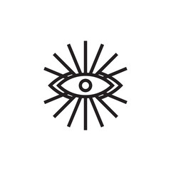 sun eye logo design