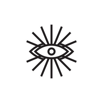 sun eye logo design