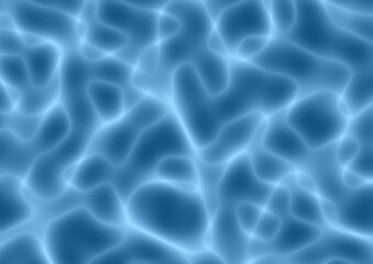 Abstract art dark blue color background with wavy neon white lines. Backdrop with curve shiny sky ornate.