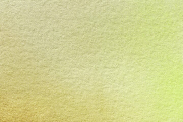 Naklejka na ściany i meble Abstract art background light yellow and green colors. Watercolor painting on canvas with soft olive gradient.