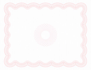 Guilloche background for certificate or diploma and currency design