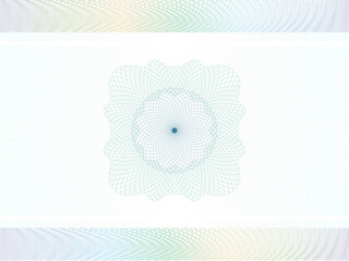 Guilloche background for certificate or diploma and currency design