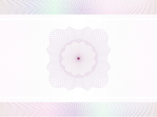 Guilloche background for certificate or diploma and currency design