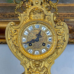 Ancient Golden Clock