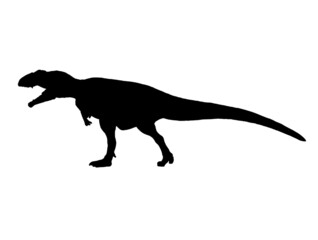Giganotosaurus     , dinosaur on isolated background .