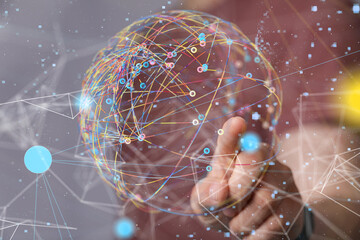 conference Digital Network and data concept 3d
