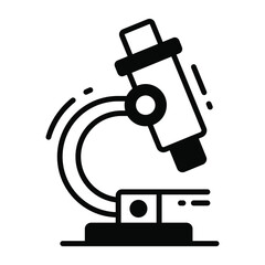 microscope vector icon. Illustration for graphic and web design.