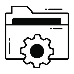 folder organizing vector icon. Illustration for graphic and web design.