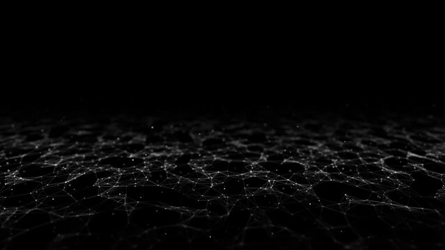 Futuristic digital data transfer concept. High-speed data flow of cryptocurrency servers. Blockchain technology. 3D rendering.	