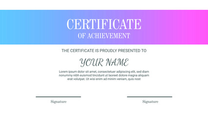 Certificate of appreciation design template vector