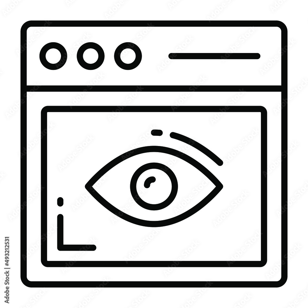 Wall mural web page vector icon. illustration for graphic and web design.