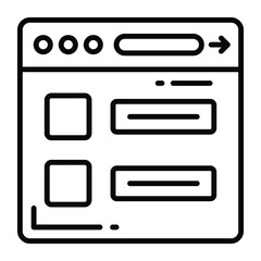 website vector icon. Illustration for graphic and web design.