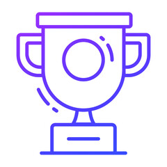 trophy vector icon. Illustration for graphic and web design.