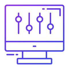 preferences vector icon. Illustration for graphic and web design.