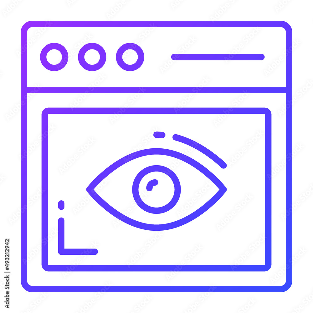 Wall mural web page vector icon. illustration for graphic and web design.
