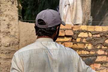 Labor working at the construction site