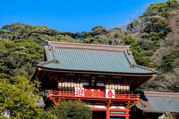神奈川県鎌倉市 正月の鶴岡八幡宮