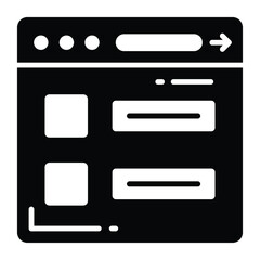 website vector icon. Illustration for graphic and web design.