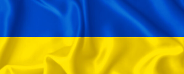 Bandiera ucraina, formato banner landscape