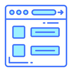 website vector icon. Illustration for graphic and web design.