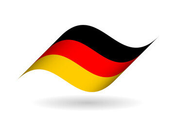 National tricolor ribbon of Germany