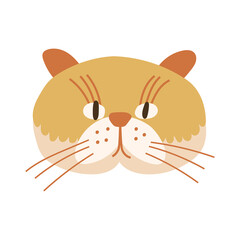 Cat Face Icon. Vector illustration.