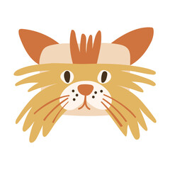 Cat Face Icon - Persian. Vector illustration.