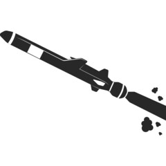 Tactical cruise missile for military operations. Military equipment.