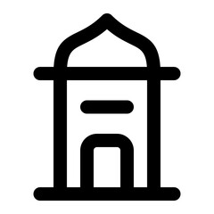 mosque line icon