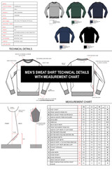 Men's sweat shirt tech pack