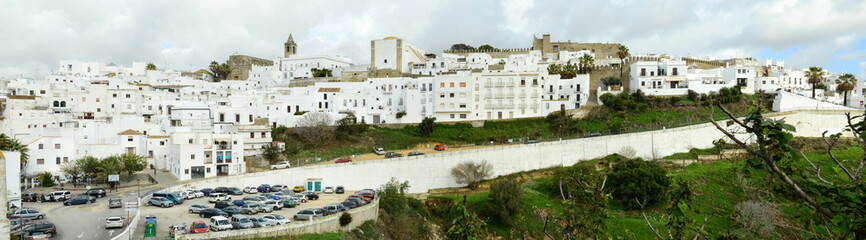 View at the town of Vejer de la Frontera in Spain