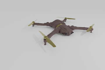 Modern drone - concept - obrazy, fototapety, plakaty