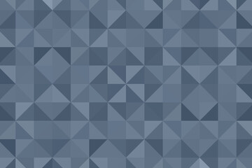 Blue segmented background. Triangular pixelation. Color texture.