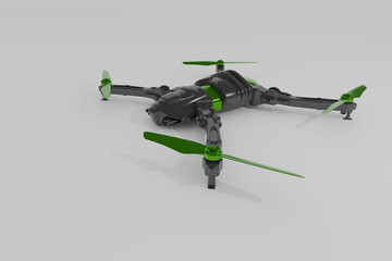 Modern drone - concept - obrazy, fototapety, plakaty