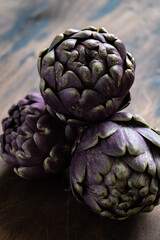 Fototapeta premium The globe artichoke is a variety of a species of thistle cultivated as a food..The edible portion of the plant consists of the flower buds.