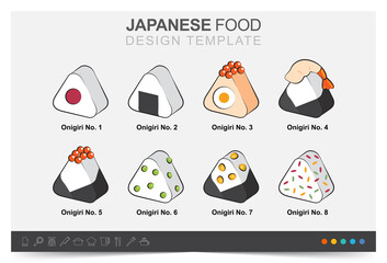 Japanese, food, onigiri design, japanese culture, rice ball multi series, lunch box