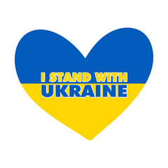 Stand with Ukraine flag. Stop War campaign