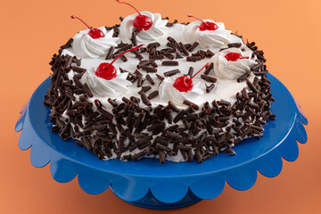 chocolate cake with cherry