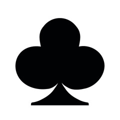Clubs casino icon. Vector illustration
